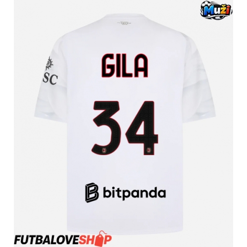 Dres AC Milan Mario Gila #34 Preč 2026-27 Krátky Rukáv